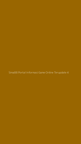 Tampilan Antarmuka Aplikasi Sima88 Portal Informasi Game Online Terupdate - 4