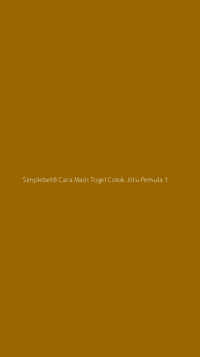 Tampilan Antarmuka Aplikasi Simplebet8 Cara Main Togel Colok Jitu Pemula - 1