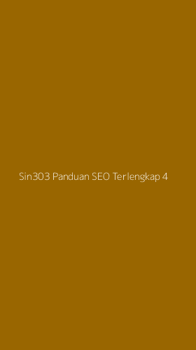 Tampilan Antarmuka Aplikasi Sin303 Panduan Seo Terlengkap - 4