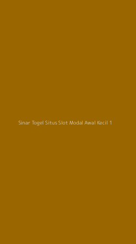 Tampilan Antarmuka Aplikasi Sinar Togel Situs Slot Modal Awal Kecil - 1