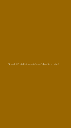 Tampilan Antarmuka Aplikasi Sinarslot Portal Informasi Game Online Terupdate - 2
