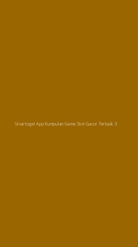 Tampilan Antarmuka Aplikasi Sinartogel App Kumpulan Game Slot Gacor Terbaik - 3