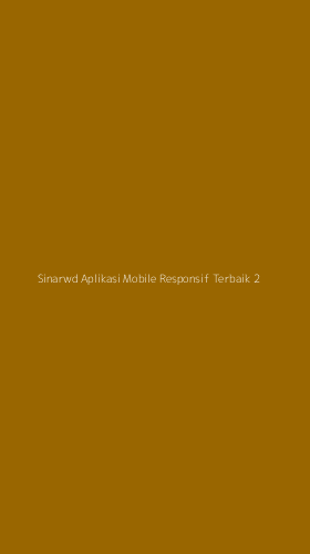 Tampilan Antarmuka Aplikasi Sinarwd Aplikasi Mobile Responsif Terbaik - 2
