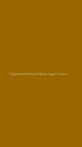 Tampilan Antarmuka Aplikasi Singamas88 Belajar Bahasa Inggris Cepat - 1