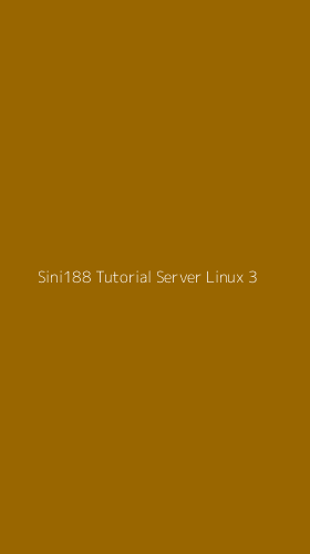 Tampilan Antarmuka Aplikasi Sini188 Tutorial Server Linux - 3
