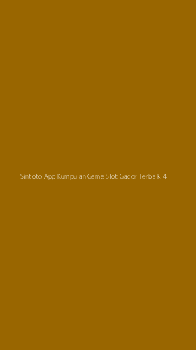 Tampilan Antarmuka Aplikasi Sintoto App Kumpulan Game Slot Gacor Terbaik - 4