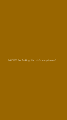 Tampilan Antarmuka Aplikasi Sio88 Rtp Slot Tertinggi Hari Ini Gampang Maxwin - 1