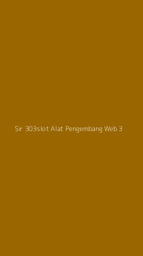 Tampilan Antarmuka Aplikasi Sir 303slot Alat Pengembang Web - 3