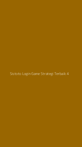 Tampilan Antarmuka Aplikasi Sistoto Login Game Strategi Terbaik - 4