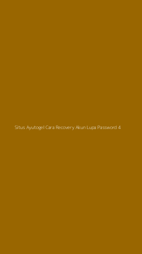 Tampilan Antarmuka Aplikasi Situs Ayutogel Cara Recovery Akun Lupa Password - 4