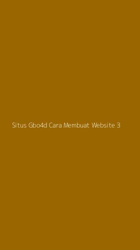 Tampilan Antarmuka Aplikasi Situs Gbo4d Cara Membuat Website - 3