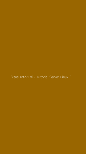 Tampilan Antarmuka Aplikasi Situs Toto 176 - Tutorial Server Linux - 3