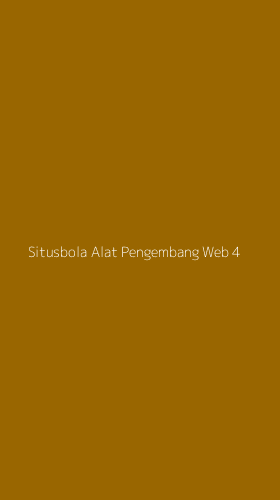 Tampilan Antarmuka Aplikasi Situsbola Alat Pengembang Web - 4