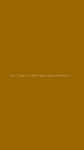Tampilan Antarmuka Aplikasi Sjo777 App Cara Main Togel Colok Jitu Pemula - 2