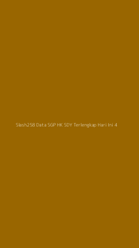 Tampilan Antarmuka Aplikasi Slash258 Data Sgp Hk Sdy Terlengkap Hari Ini - 4