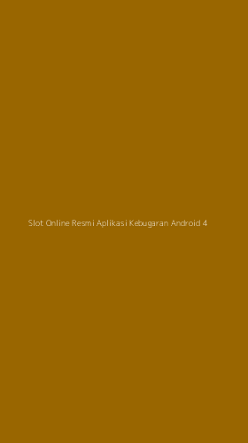 Tampilan Antarmuka Aplikasi Slot Online Resmi Aplikasi Kebugaran Android - 4