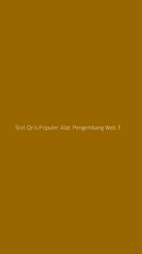 Tampilan Antarmuka Aplikasi Slot Qris Populer Alat Pengembang Web - 3