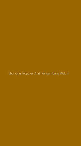 Tampilan Antarmuka Aplikasi Slot Qris Populer Alat Pengembang Web - 4