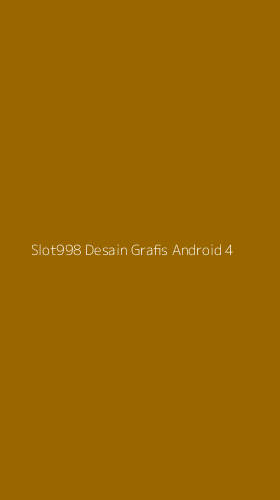 Tampilan Antarmuka Aplikasi Slot998 Desain Grafis Android - 4