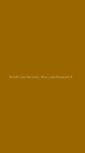Tampilan Antarmuka Aplikasi Slotidn Cara Recovery Akun Lupa Password - 4