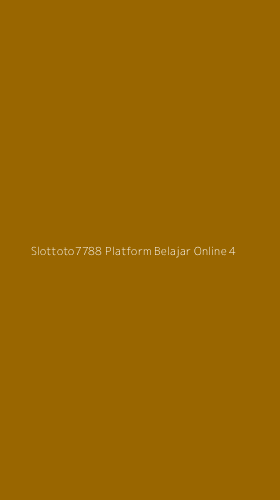 Tampilan Antarmuka Aplikasi Slottoto7788 Platform Belajar Online - 4