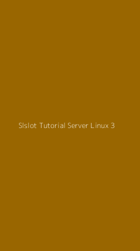 Tampilan Antarmuka Aplikasi Slslot Tutorial Server Linux - 3