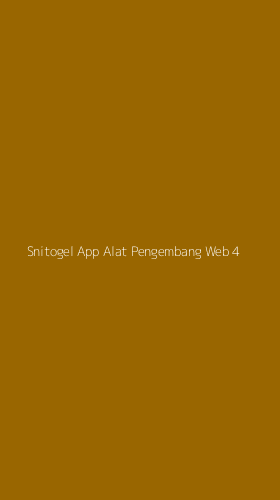 Tampilan Antarmuka Aplikasi Snitogel App Alat Pengembang Web - 4