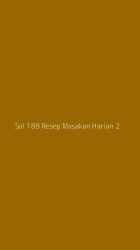 Tampilan Antarmuka Aplikasi Sol 188 Resep Masakan Harian - 2
