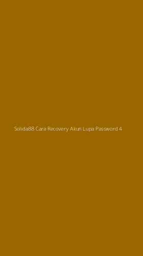 Tampilan Antarmuka Aplikasi Solida88 Cara Recovery Akun Lupa Password - 4