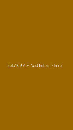 Tampilan Antarmuka Aplikasi Solo169 Apk Mod Bebas Iklan - 3