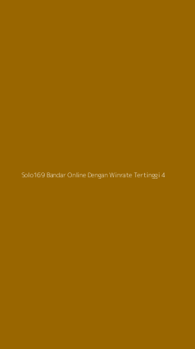 Tampilan Antarmuka Aplikasi Solo169 Bandar Online Dengan Winrate Tertinggi - 4