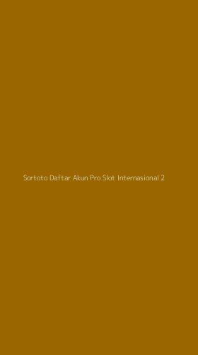 Tampilan Antarmuka Aplikasi Sortoto Daftar Akun Pro Slot Internasional - 2