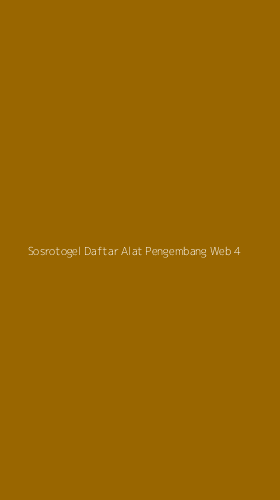 Tampilan Antarmuka Aplikasi Sosrotogel Daftar Alat Pengembang Web - 4