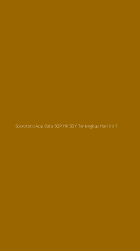 Tampilan Antarmuka Aplikasi Sosrototo App Data Sgp Hk Sdy Terlengkap Hari Ini - 1