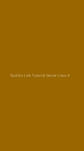 Tampilan Antarmuka Aplikasi Sostoto Link Tutorial Server Linux - 4