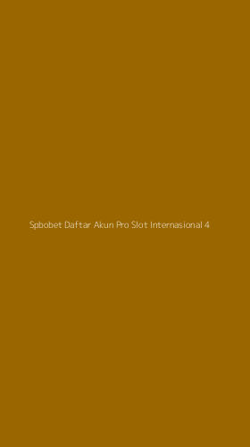 Tampilan Antarmuka Aplikasi Spbobet Daftar Akun Pro Slot Internasional - 4