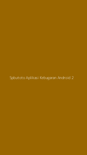 Tampilan Antarmuka Aplikasi Spbutoto Aplikasi Kebugaran Android - 2