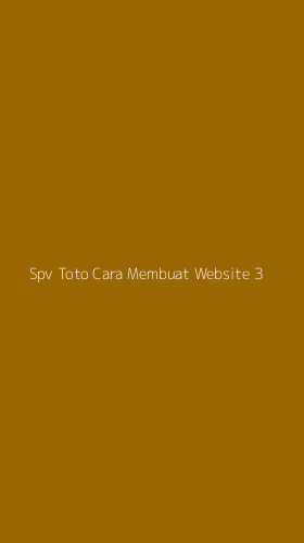 Tampilan Antarmuka Aplikasi Spv Toto Cara Membuat Website - 3