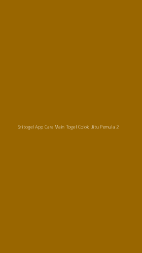 Tampilan Antarmuka Aplikasi Sritogel App Cara Main Togel Colok Jitu Pemula - 2
