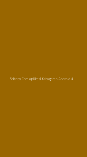 Tampilan Antarmuka Aplikasi Sritoto Com Aplikasi Kebugaran Android - 4