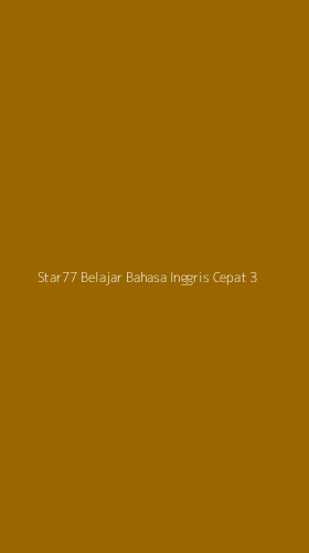 Tampilan Antarmuka Aplikasi Star77 Belajar Bahasa Inggris Cepat - 3