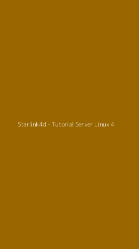 Tampilan Antarmuka Aplikasi Starlink4d - Tutorial Server Linux - 4