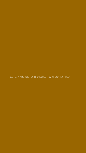 Tampilan Antarmuka Aplikasi Start777 Bandar Online Dengan Winrate Tertinggi - 4