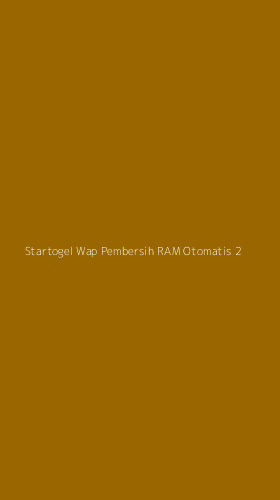 Tampilan Antarmuka Aplikasi Startogel Wap Pembersih Ram Otomatis - 2
