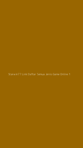 Tampilan Antarmuka Aplikasi Starwin77 Link Daftar Semua Jenis Game Online - 1