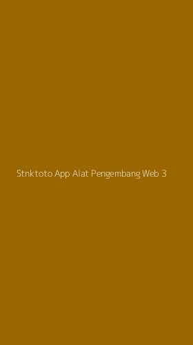 Tampilan Antarmuka Aplikasi Stnktoto App Alat Pengembang Web - 3