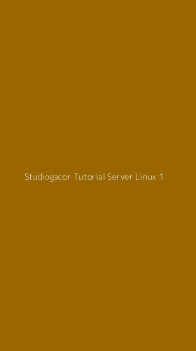Tampilan Antarmuka Aplikasi Studiogacor Tutorial Server Linux - 1