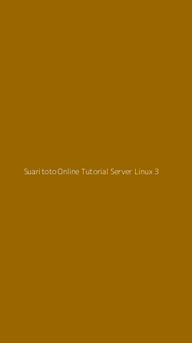 Tampilan Antarmuka Aplikasi Suaritoto Online Tutorial Server Linux - 3