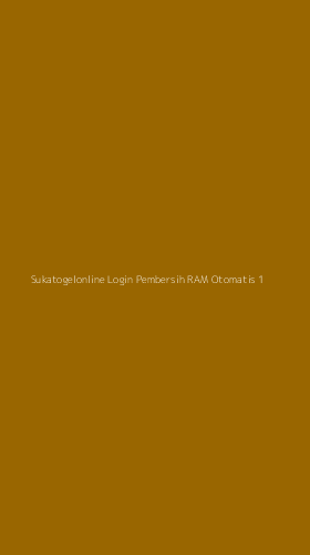 Tampilan Antarmuka Aplikasi Sukatogelonline Login Pembersih Ram Otomatis - 1