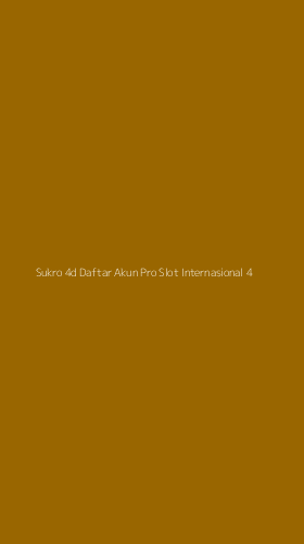 Tampilan Antarmuka Aplikasi Sukro 4d Daftar Akun Pro Slot Internasional - 4